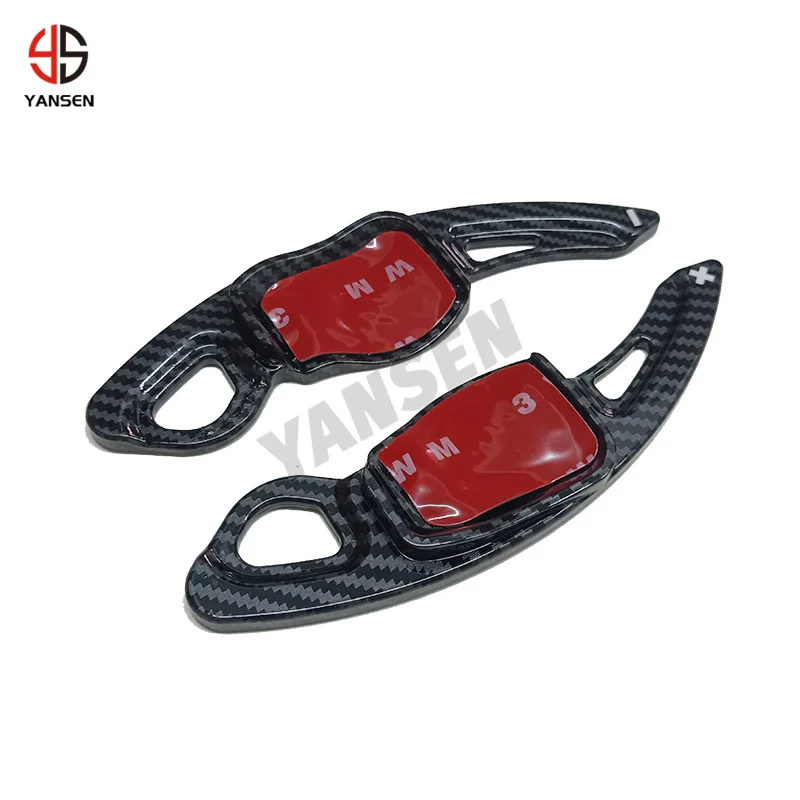 Black Carbon Fiber Pattern Paddle Shifter For VW Polo 6R GTI golf 6 MK6 GOLF5 Steering Wheel Accessories