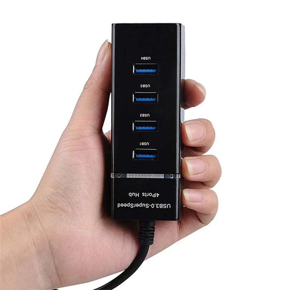 4 Port USB 3.0 Multi High Speed HUB Splitter Expansion Desktop PC Laptop Adapter 4Ports HUBs