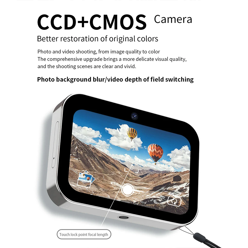 4K Digital Camera Night Vision Triple Lens 3Inch HD 64MP Touch Screen Entertainment Digital Camera OTG Transmission 3600mAh D6