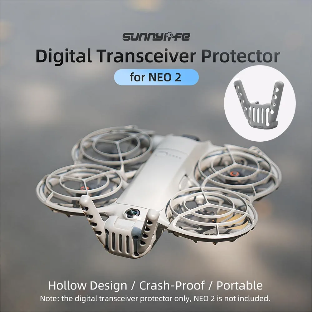 Protector de antena para DJI Neo 2, cubierta protectora de almacenamiento del sensor trasero, carcasa protectora de vuelo para accesorios de dron Neo 2