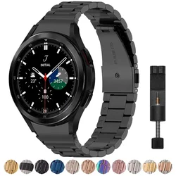 No Gaps Stainless Steel Band for Samsung Galaxy Watch7 6 4 Classic 46mm 47mm/Watch4 5 pro 44mm 40mm Strap Curved end Bracelet