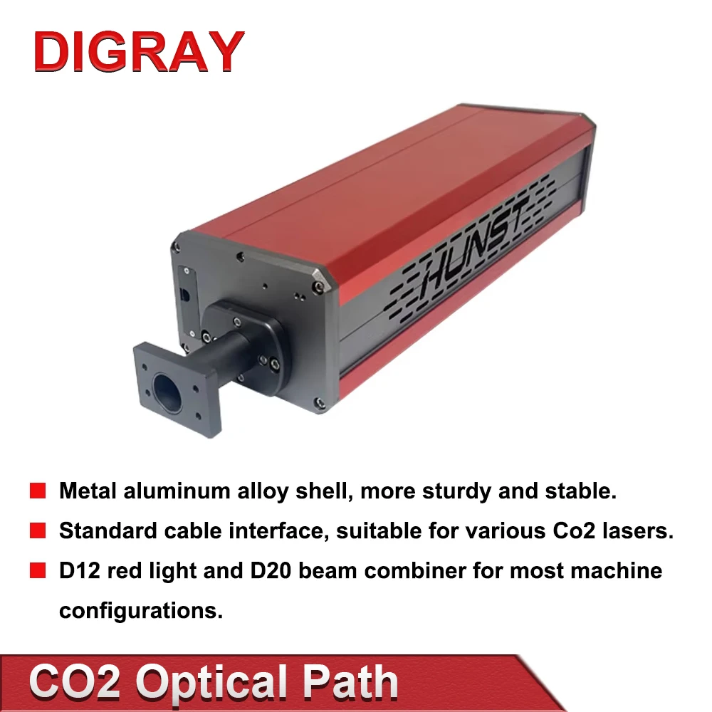 DIGRAY Co2 Laser Module Path SYNRAD CRD DAVI RF Laser Source Mechanical Parts Red Optical Path for 10.6um CO2 Marking Machine