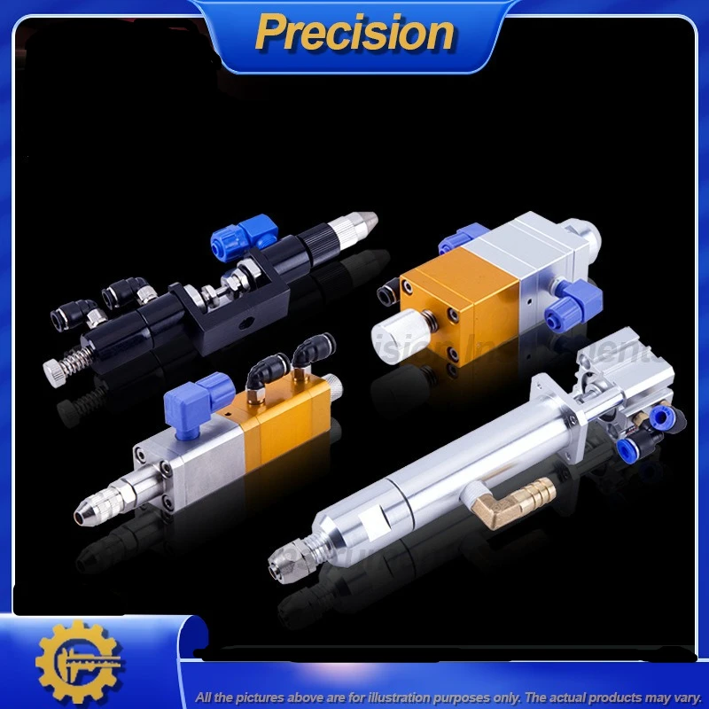 2026 Pneumatic Dispensing Valve Manual Single Component Square Gel Applicator Needle Type Suction Silicone Two Part Adhesive Gun