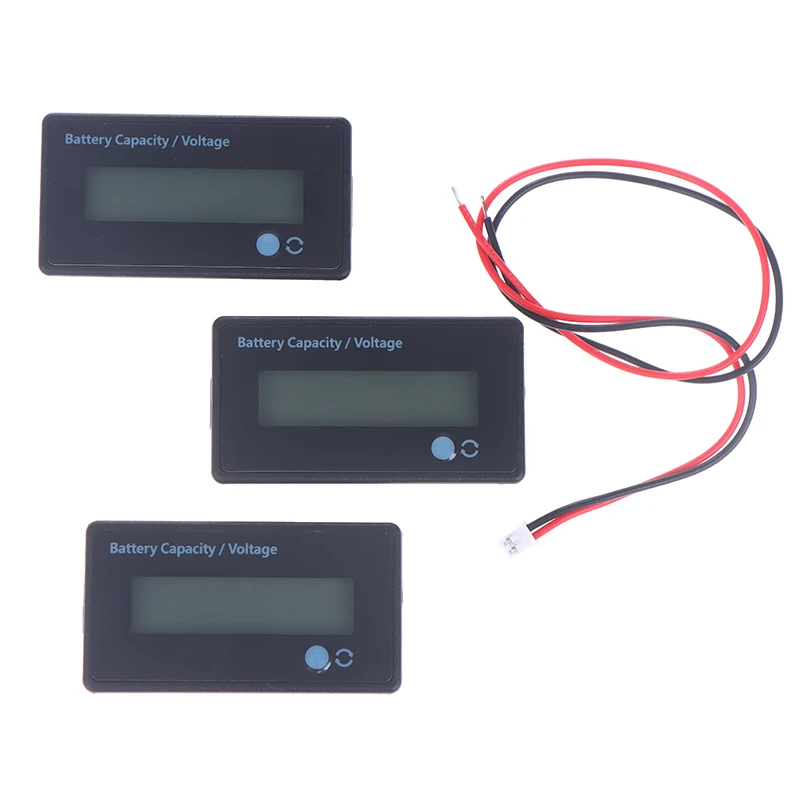 

3 цвета, 12 В-72 В постоянного тока, автомобильный аккумулятор, измеритель емкости литиевой батареи, тестер, передняя кнопка включения/выключения, измеритель емкости батареи, индикатор