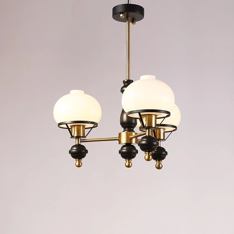 Bauhaus chandelier, American high-end retro living room bedroom c