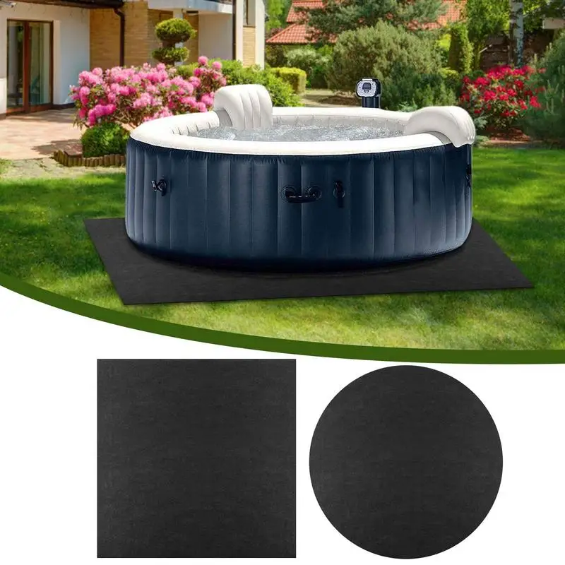 

13.12ft Swimming Pool Liner Pads Water Absorb Felt Mat Hot Tub Ground Pad Portable Spa Pool Accessories for Outdoor Indoor