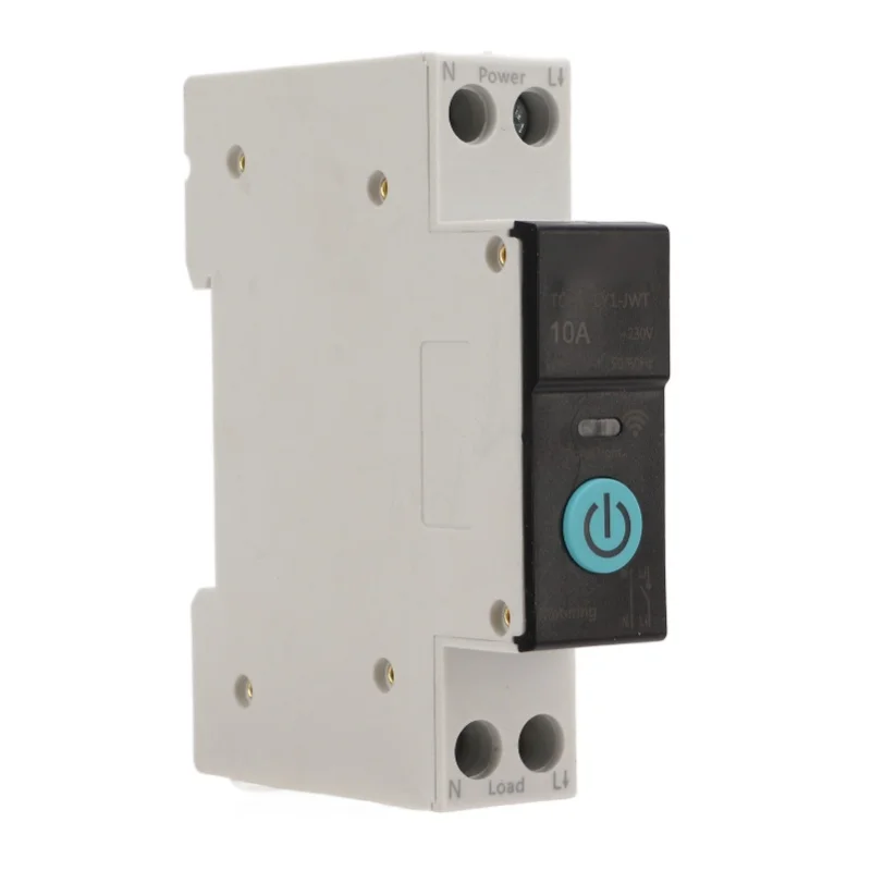 Din Rail Circuit Breaker Smart WIFI Switch Mobile Phone Remote Control 3 Timing Modes For Household Appliances