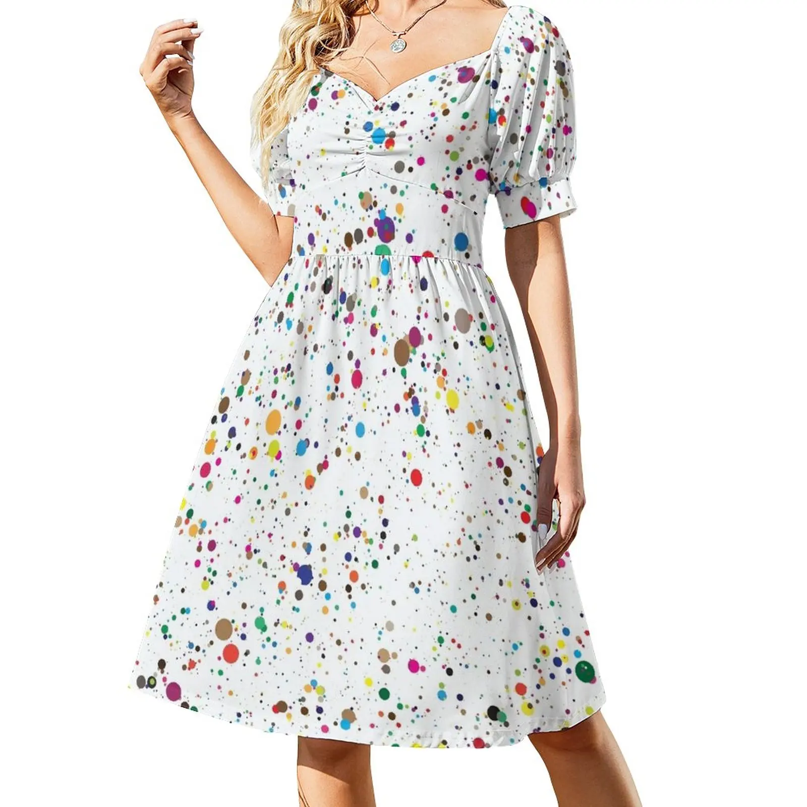 colorful paint splatter confetti Dress luxury evening dress woman for wedding women's evening dresses