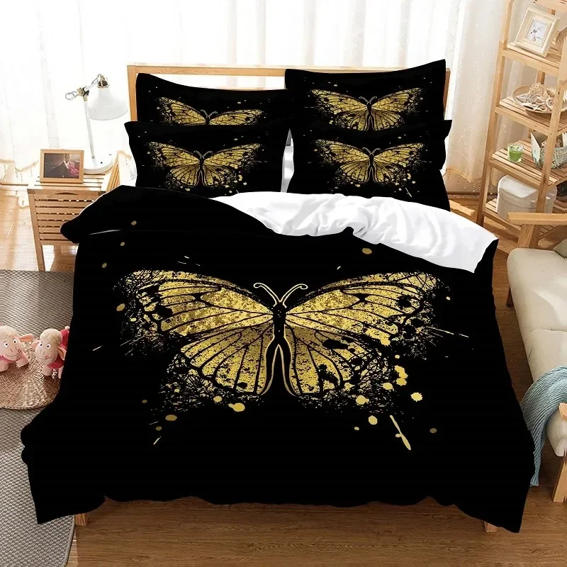 

Butterfly 3d Print Bedding Set Modern Design Duvet Cover Sets Comforter Bed Linen Queen King Size 200200cm Dropshipping Gift