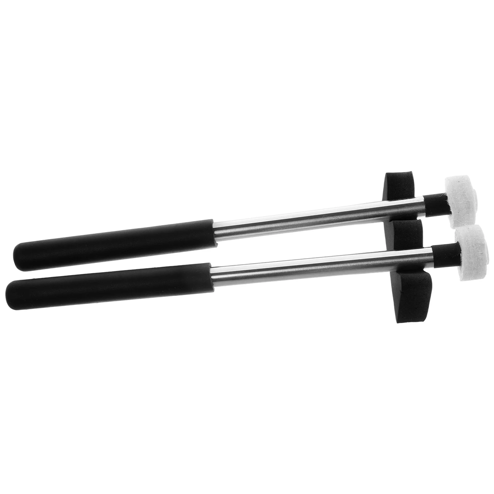

2pcs Ethereal Drum Mallets Felt Rubber Double Sided for Adults Toddler Sound Bowl Percussion Accessories