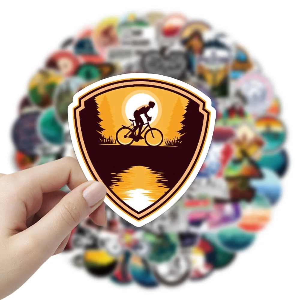 10/30/50/100pcs Mountain Bike MTB Stickers Outdoor Sports Graffiti Sticker Vinyl Bicycle Car Laptop Helmet Cool Decal Waterproof