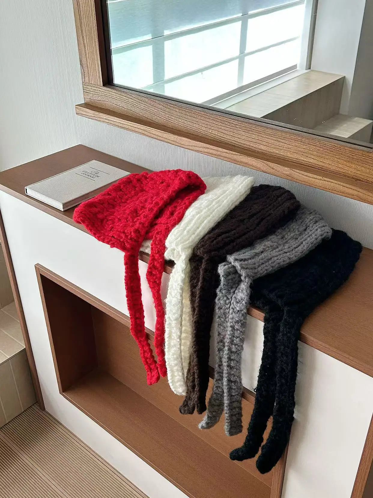 Gestrickte Gehörschutzhüte für Damen und Herren, warme Wintermütze, Unisex, Sturmhaube, Outdoor, kältebeständig, Ohrkappe, Damen, Skullies-Hüte – Detail 3