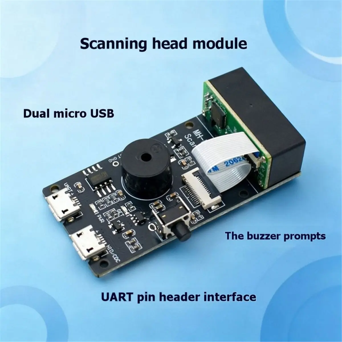 Scanner V4.0 Serial Embedded 2D Barcode Scanning Engine Recognition Module Dock Scanner