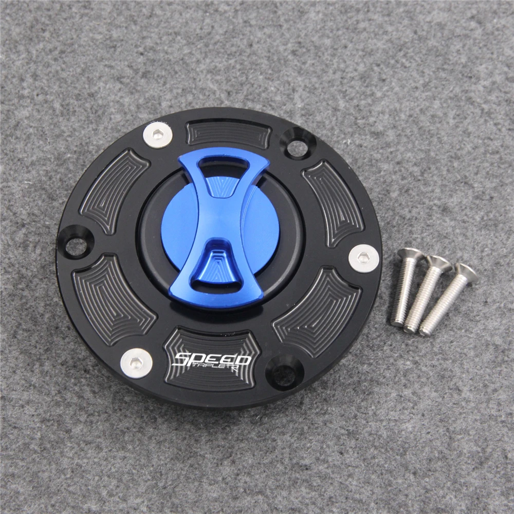 

Keyless Motorcycle Fuel Gas Tank cap Cover For Triumph Street Triple R All Years