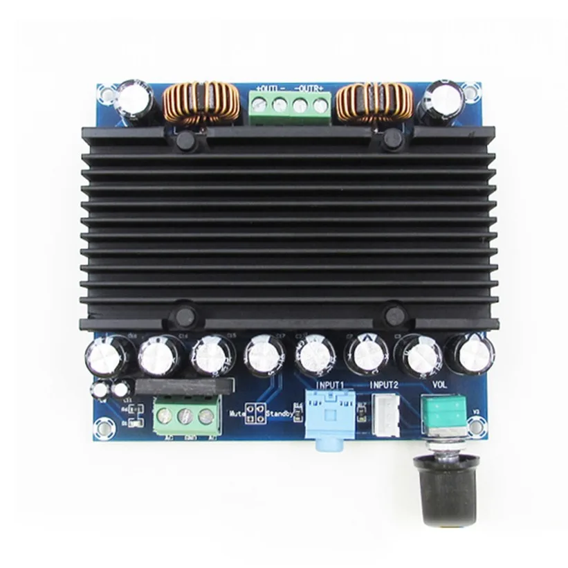 The core of the ultra-high-power digital amplifier board is powered by dual 12-28V and is 210W+210W
