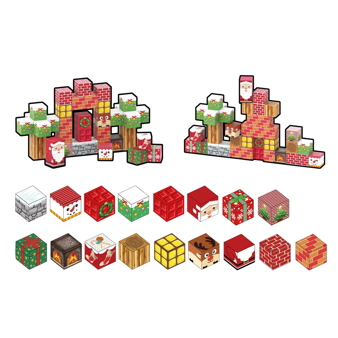 جديد اللبنات المغناطيسية الألغام المغناطيس العالم اللعب الجذعية مونتيسوري التراص مكعبات البناء مجموعة للأطفال هدية الكريسماس