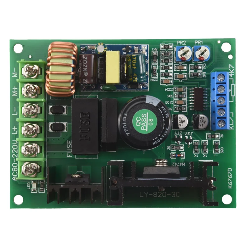 

ABSE-LY-820 ШИМ 110 В 220 В постоянного тока, регулятор двигателя с постоянным магнитом, плата контроллера