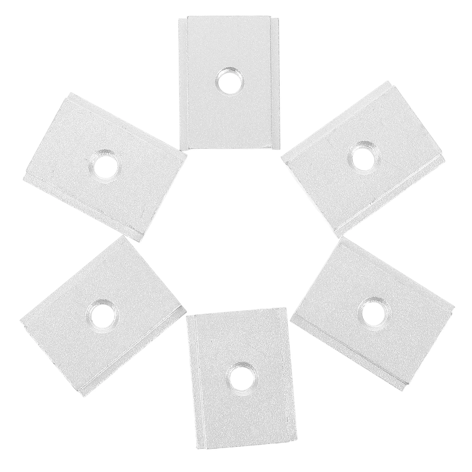 

6 Pcs Aluminum Woodworking Sliding Nut Slot Sliders Profile Track Versatile Application Hardwearing Material Easy Installation