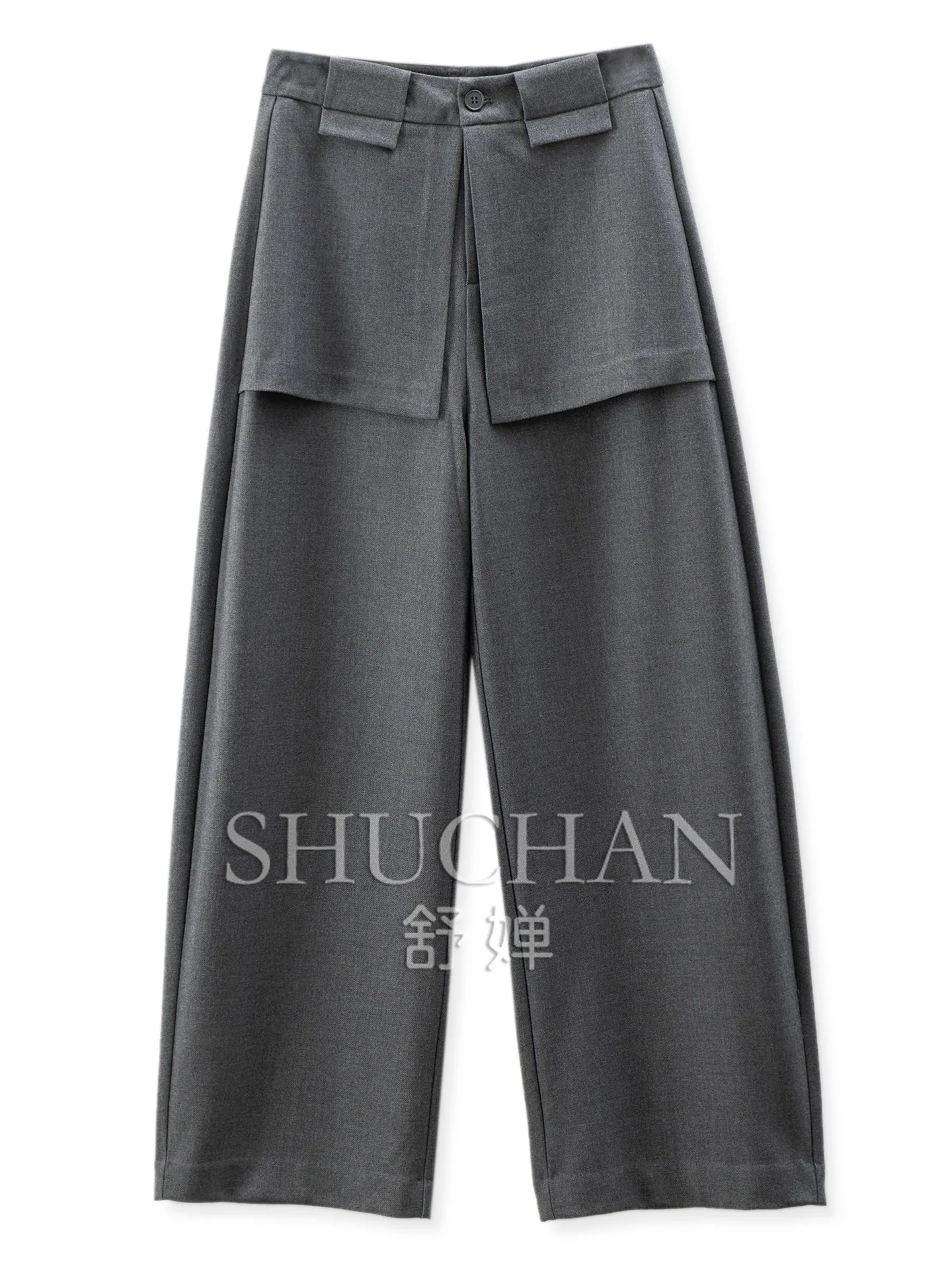 Mountain Designer Pants Commuter Meat Cover Crotch Curtain Pole Waist Seal, Wide Leg Long Trousers Women's 18X7