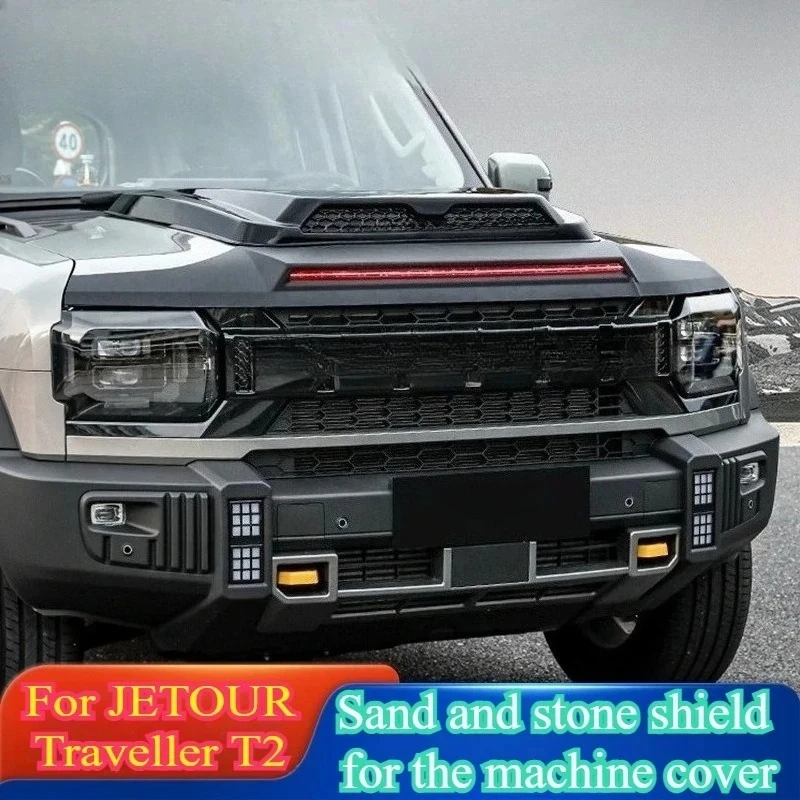 

For Jertour Traveller T2 Bonnet Guard Stone Deflector Plastic Protective Cover Accessories for 2023-24 Models Direct Fit Upgrade