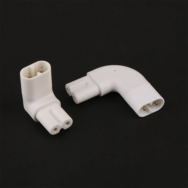 Printer Projector Power Extension Cable Converter IEC 320 2-Pin C7 Female To C8 Male Right Angled Power Adapter-F(x)