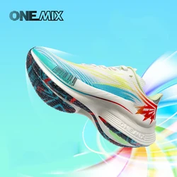 ONEMIX 2024 nowe buty do biegania maratonu męskie oddychające antypoślizgowe buty amortyzujące damskie trampki do skakania z poduszką powietrzną