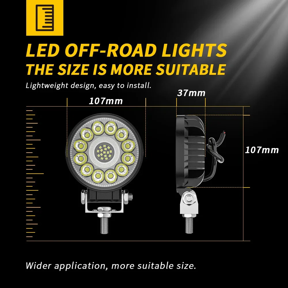 Car LED work light Round 4 