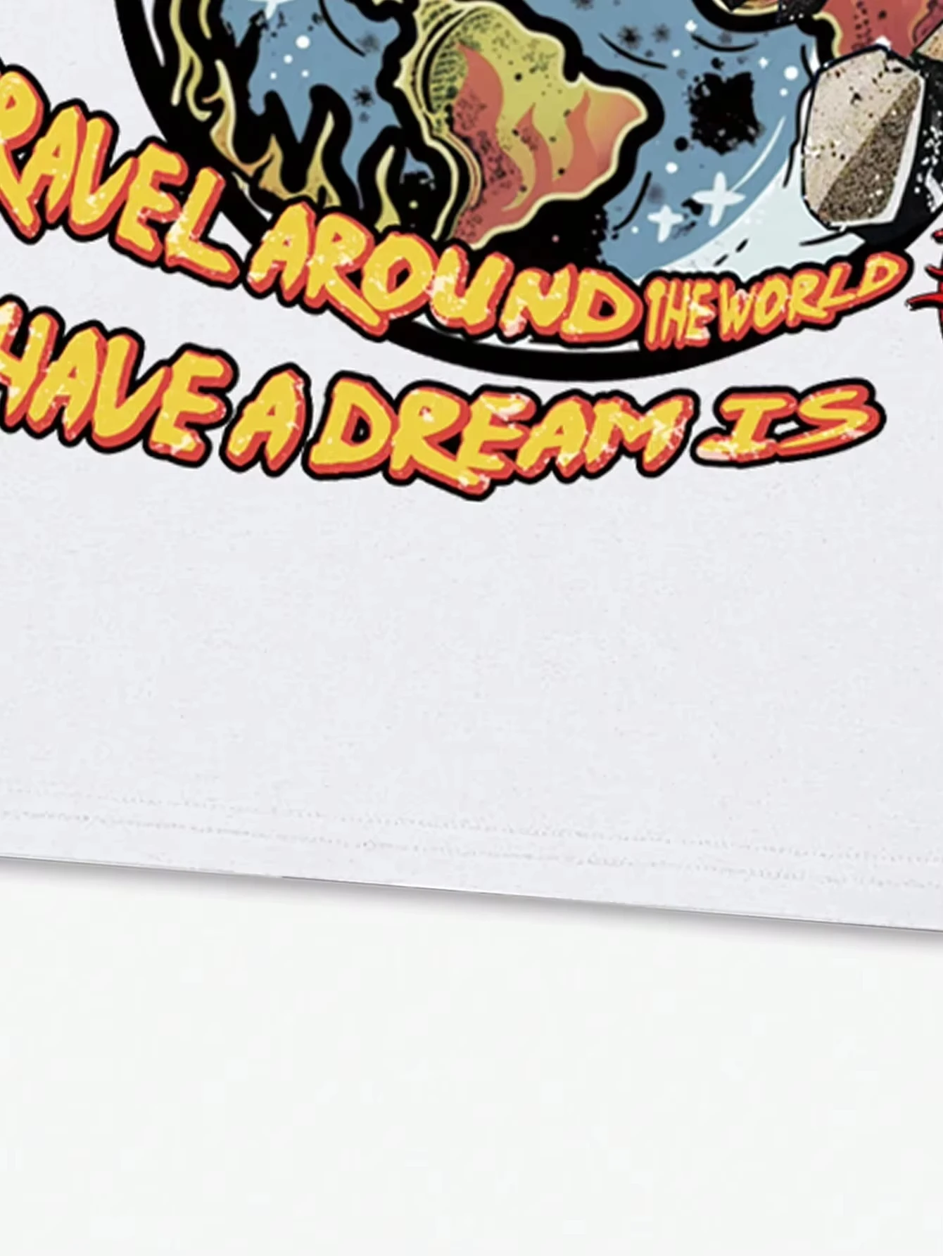 2026 جديد الأبيض طاقم الرقبة تي شيرت مطبوع لباس غير رسمي الشارع الأمريكي الهيب هوب عادية رياضية مريحة قصيرة الأكمام