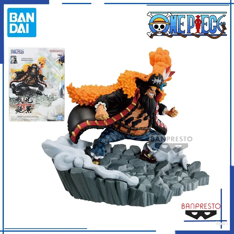 Bandai Banpresto Echt Anime EEN STUK Trafalgar D Water Law VS Marshall D Teach PVC Action Figure Model Collectible Toy Gife