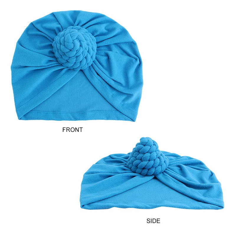 

Indian Hat Braided Knotted Turban Muslim Hijab With Elastic Cap Bandanas Headband Bonnet Women Headscarf Wrap Hair Accessory