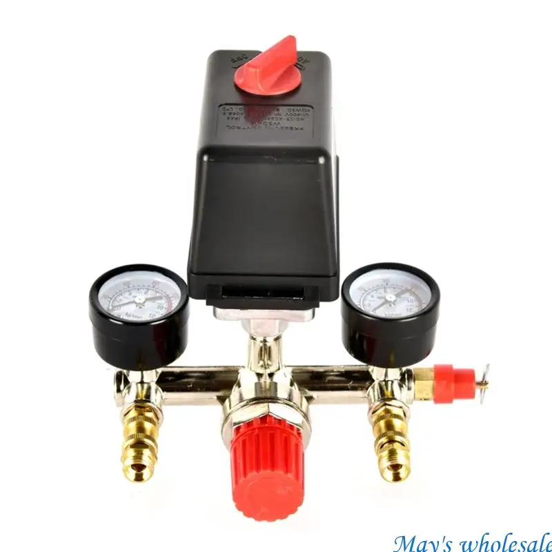 Longevity Optimizes Pressure Assembly 0.6 to 0.8MPa Steel Brass Component Double Display Pressure Control Valves set 448A