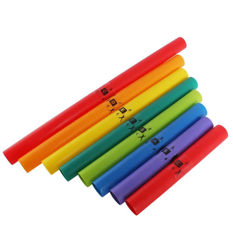 8 Tones C Major Diatonic Scale Set Percussion Instrument Tubes Kids Musical Toys Christmas Gift image 3