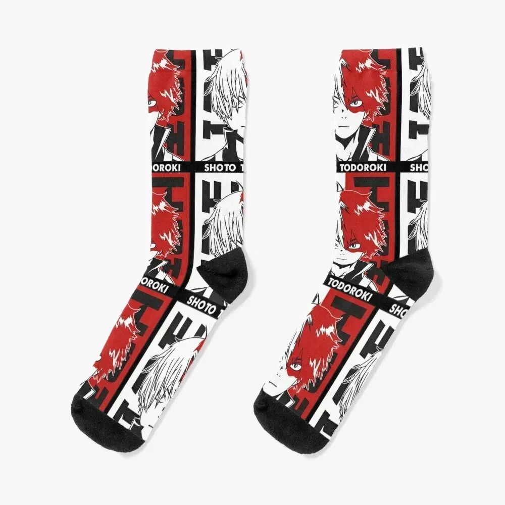 Shoto Todoroki V.2 Shirt- Tshirt Socks cycling cotton Men's Thermal man winter Man Socks Women's