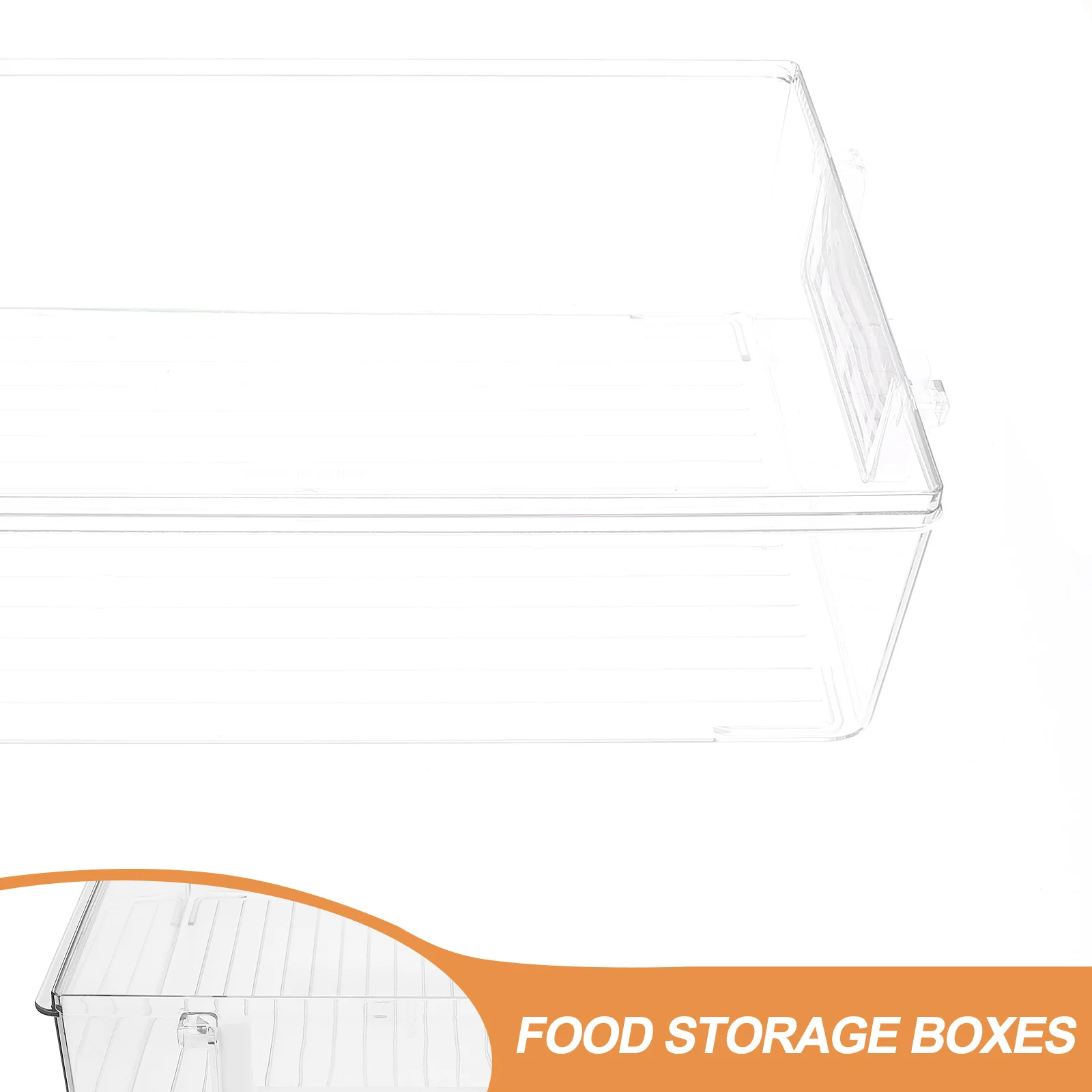 

1Pcs Refrigerator Food Storage Box Clear Vegetable Fruit Drain Box Multi Compartment Kitchen Organizer Kitchen Storage Bin