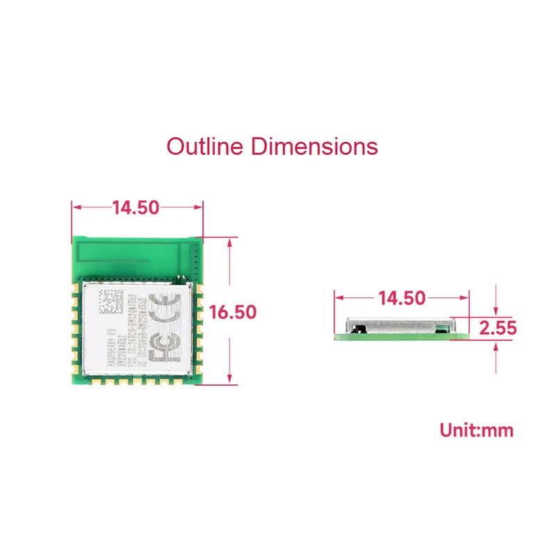 

Official Raspberry Pi Radio Module 2,Supports 1×1 Single-band 2.4GHz Wi-Fi 4And Bluetooth 5.2,Castellated Edge Pads Design
