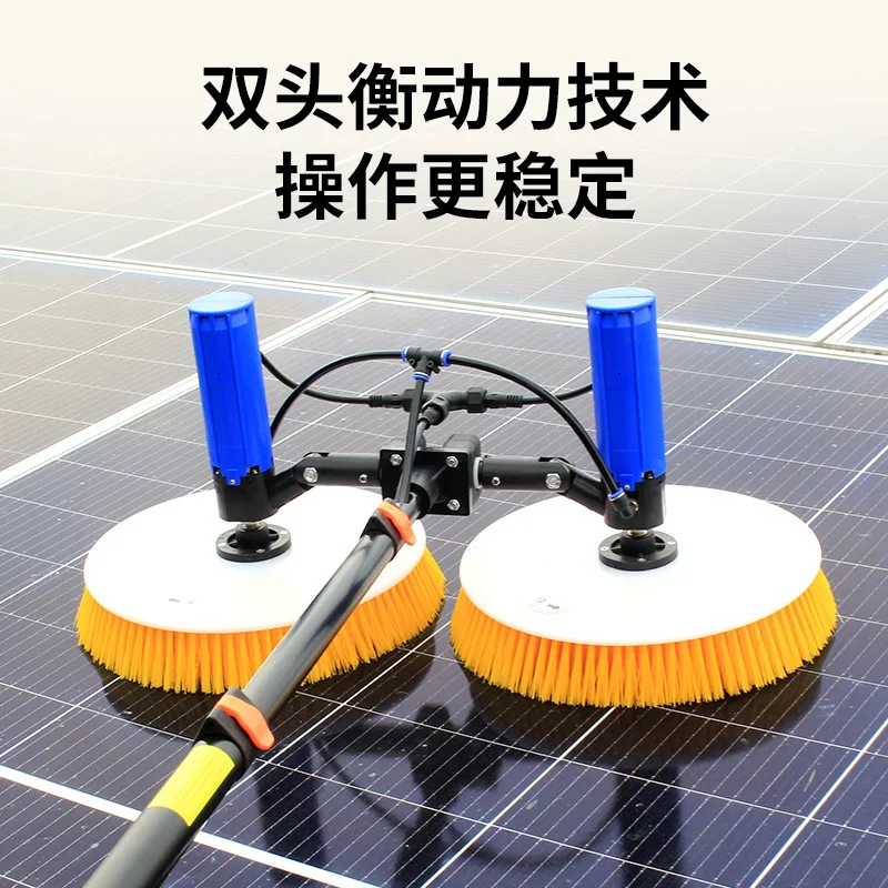 Neu versandte Artikel Solar PV Panel Cleaning Machine Wall Curtain Plastic Greenhouse Cleaning Brush Tool Electric Sprinkler Com