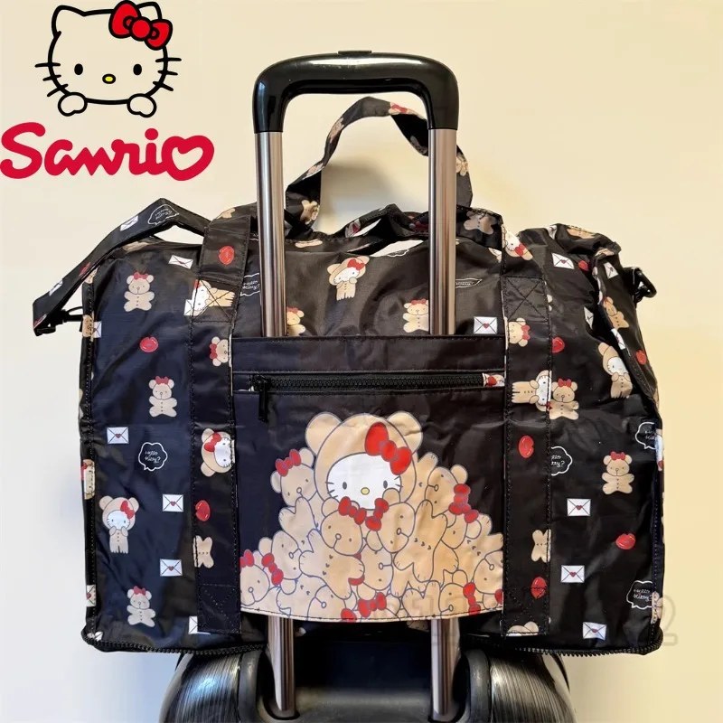 Sanrio Hello Kitty, новая портативная дорожная сумка, роскошная брендовая модная женская дорожная сумка с героями мультфильмов, дорожная сумка большой вместимости