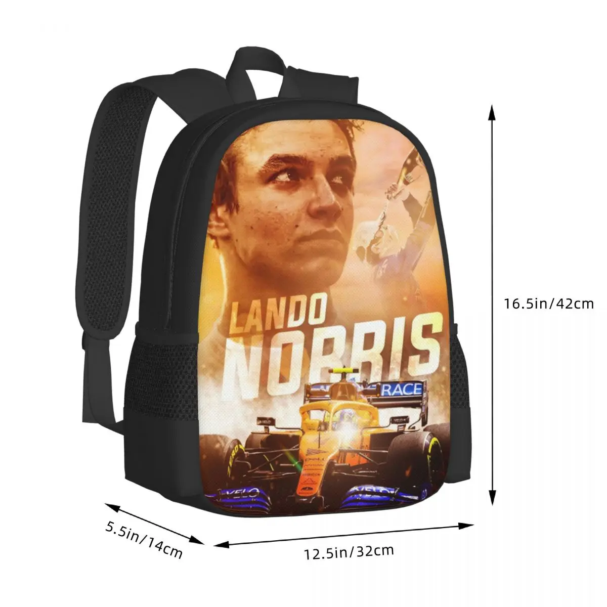 Lando Norris 4 Travel Laptop Backpack Bookbag Casual Daypack College School Computer Bag for Women & Men