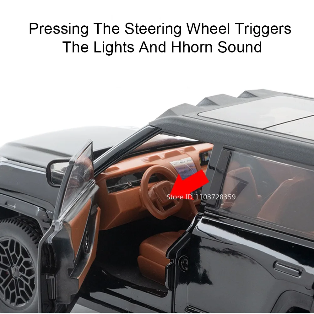 1:24 스케일 양왕 U8 모델카 장난감 합금 다이캐스트 사운드 라이트 도어 오픈 풀백 미니어처 차량 어린이 선물용