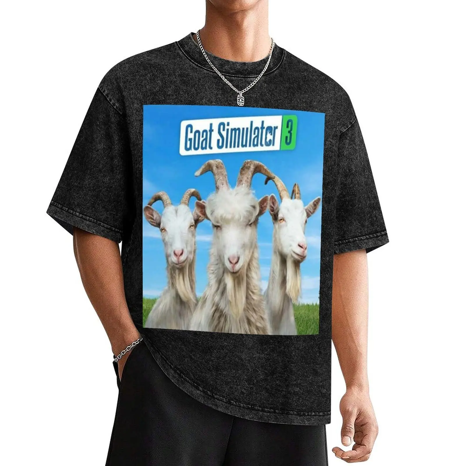 

Goat Simulator T-Shirt funny shirt cotton valentines boutique clothes Funny t-shirts vintage t shirts t shirt for men