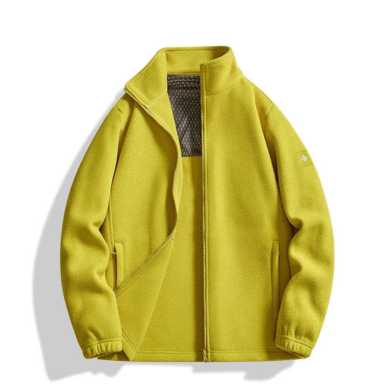 سترات صوفية جديدة للخريف والشتاء لكل من الرجال والنساء، سترات دافئة، سترات واقية غير رسمية، سترات بطانة داخلية من الصوف #3