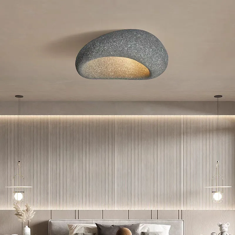 Nordic Minimalist Wabi Sabi Affordable Luxury Ceiling Lights Cream Style Bedroom Living room Lustre Decor Led Chandelier Fixture