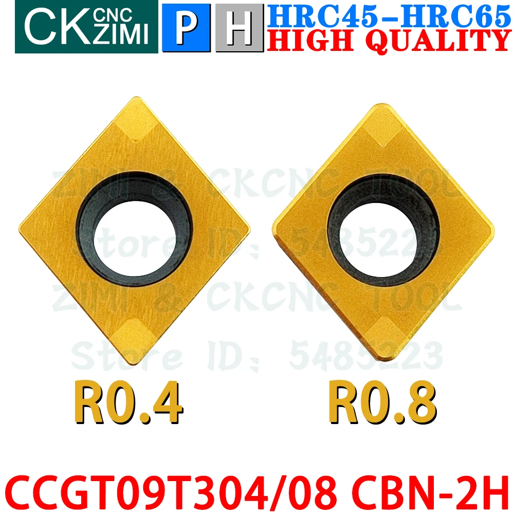CCGT09T304 CBN CCGT09T308 CBN 2H Boron Nitride Inserts Turning Inserts Tools CCGT CNC Metal Lathe Tools For High Hardness Steel