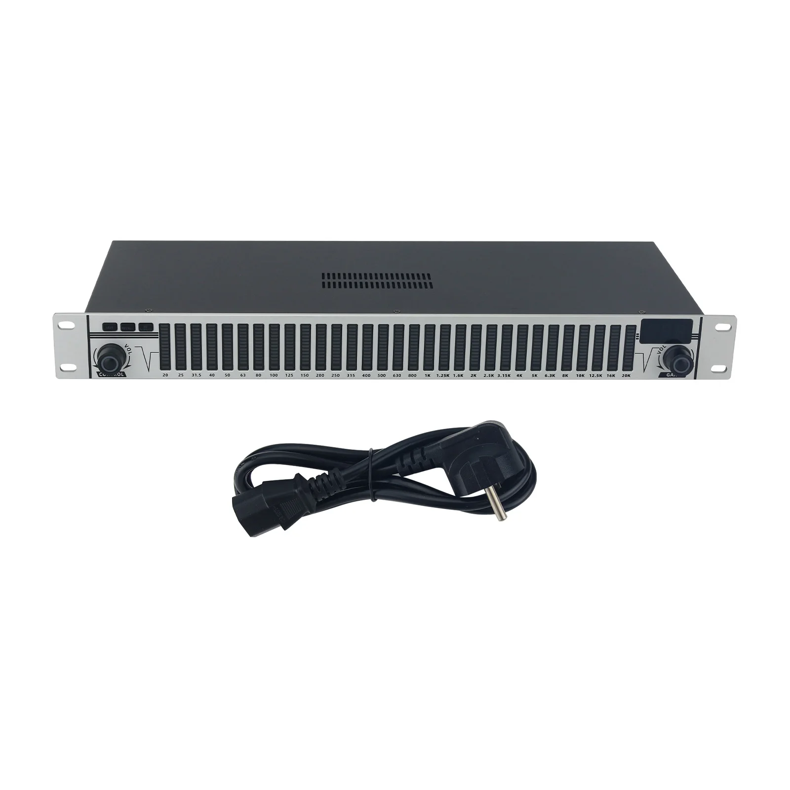 110V/220V 실버 EQ-A31 전문가용 31밴드 디지털 이퀄라이저 (스테이지, 가정용, 노래방, 스튜디오용)