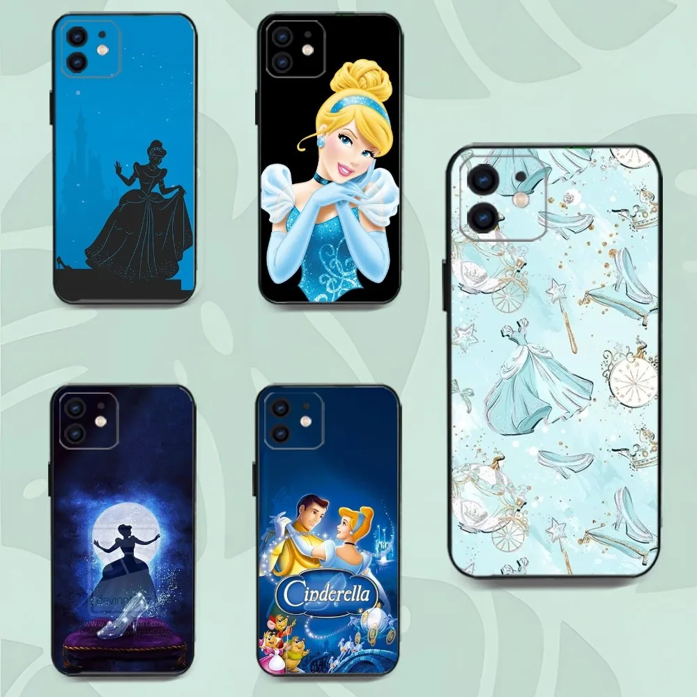 C-Cinderella Phone Case For Iphone 15 11 13 14 Pro Max 7 8 Plus X Xr Xs Max Se2020 12mini Cover Case