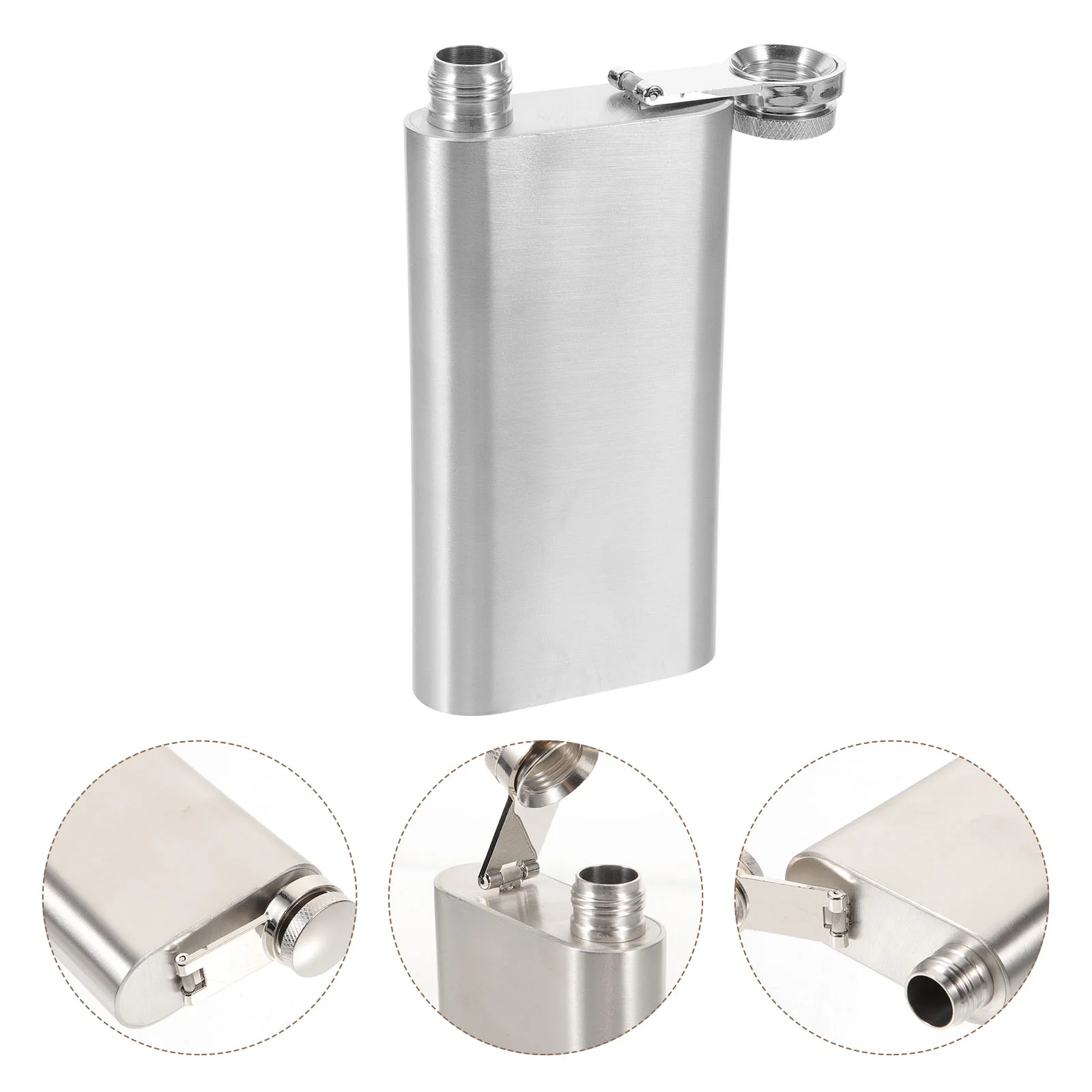 

Stainless Steel Small Kettle Portable Bottle Pocket Whiskey Flask Decorative Business Picnic Carrying Hip