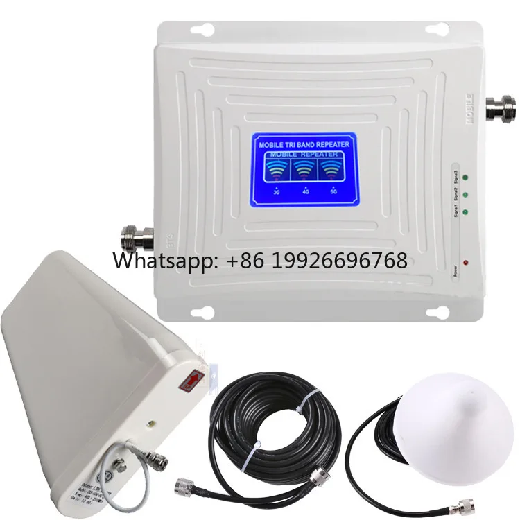 

Tri-band Mobile Phone Signal Amplifier Outdoor Indoor Antennas 4G/5G Three-Network Extender Repeater Enhanced Reception 200-1000