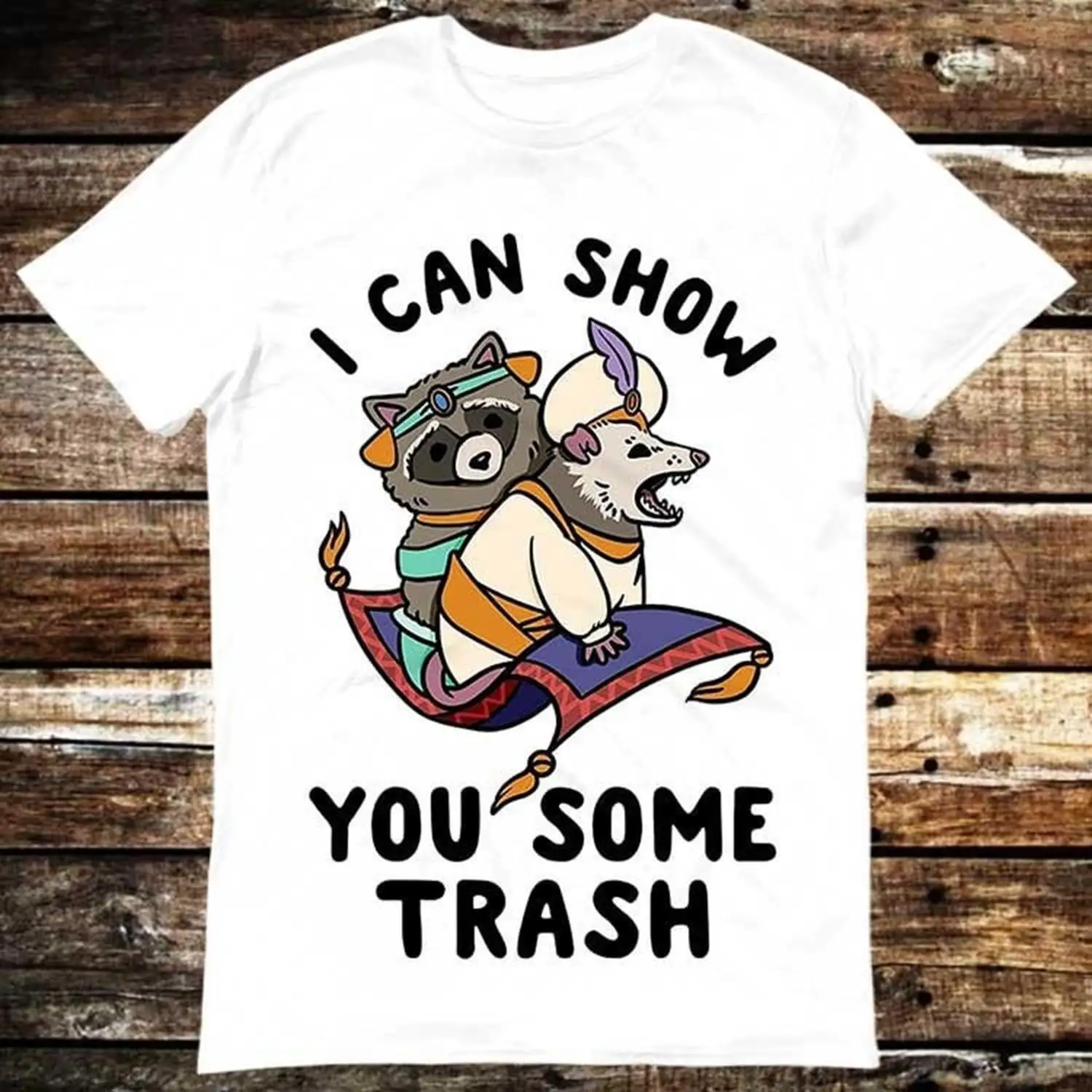 Raccoon I Can Show You Some Trash Possum Pet Lover T Shirt Meme Gift Shirt Funny