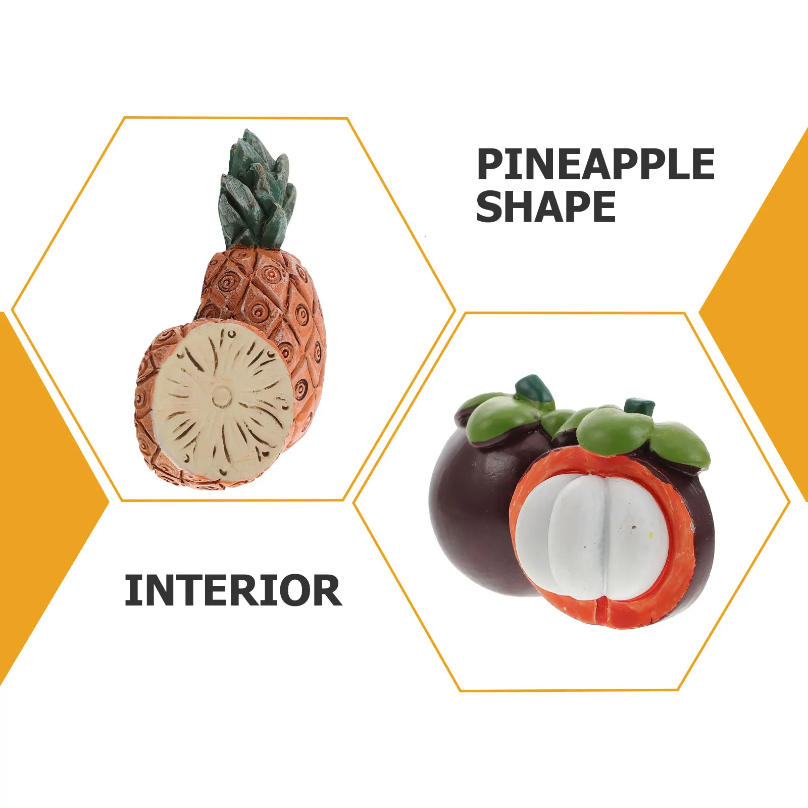 

4 Pcs Mango Fruit Refrigerator Stickers Resin Material Creative Kitchen Fridge Decoration Not Fade Deform Break Magnet