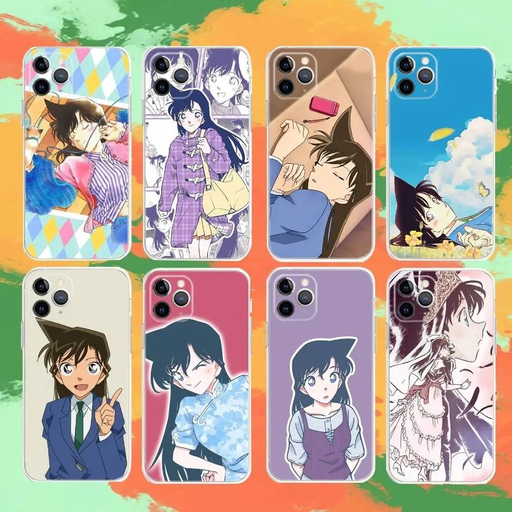 

DetectiveS Conan Mouri Ran Phone Case For iPhone 16e,16,15,14,13,12,11,Mini,Pro,XS,Max,6,7,8,Plus,X,XR,SE,2020 Transparent Shell